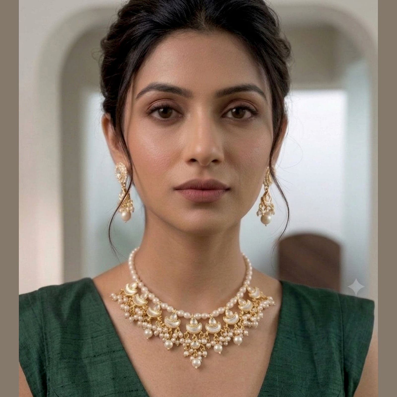 500Count KHWAB Necklace Set with 2 Earrings — view 3