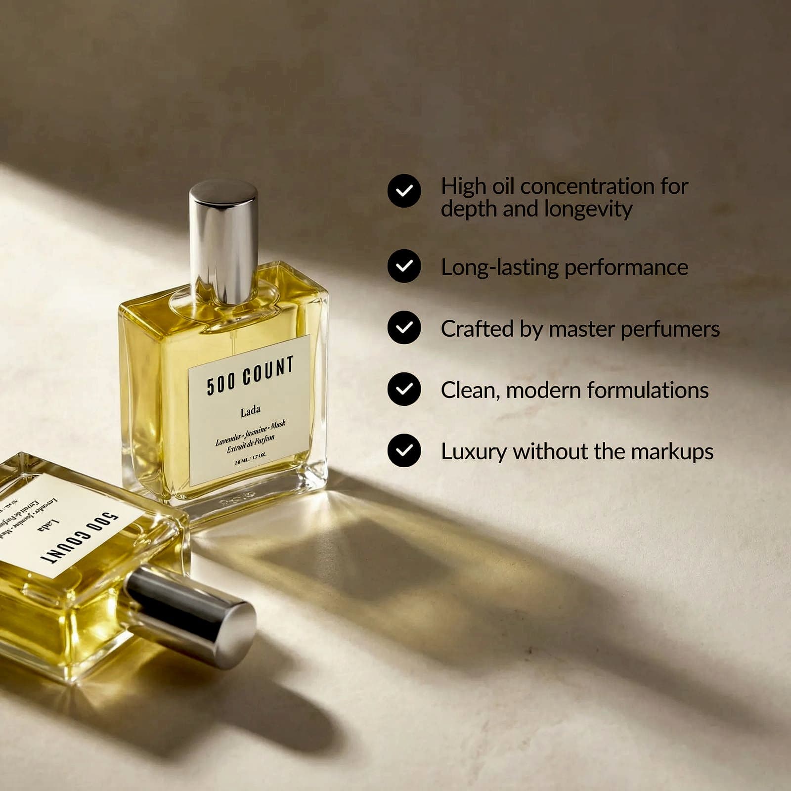 500Count LADA Long Lasting Women Perfume (50 mL) — Inspired by: YSL Libre alternate