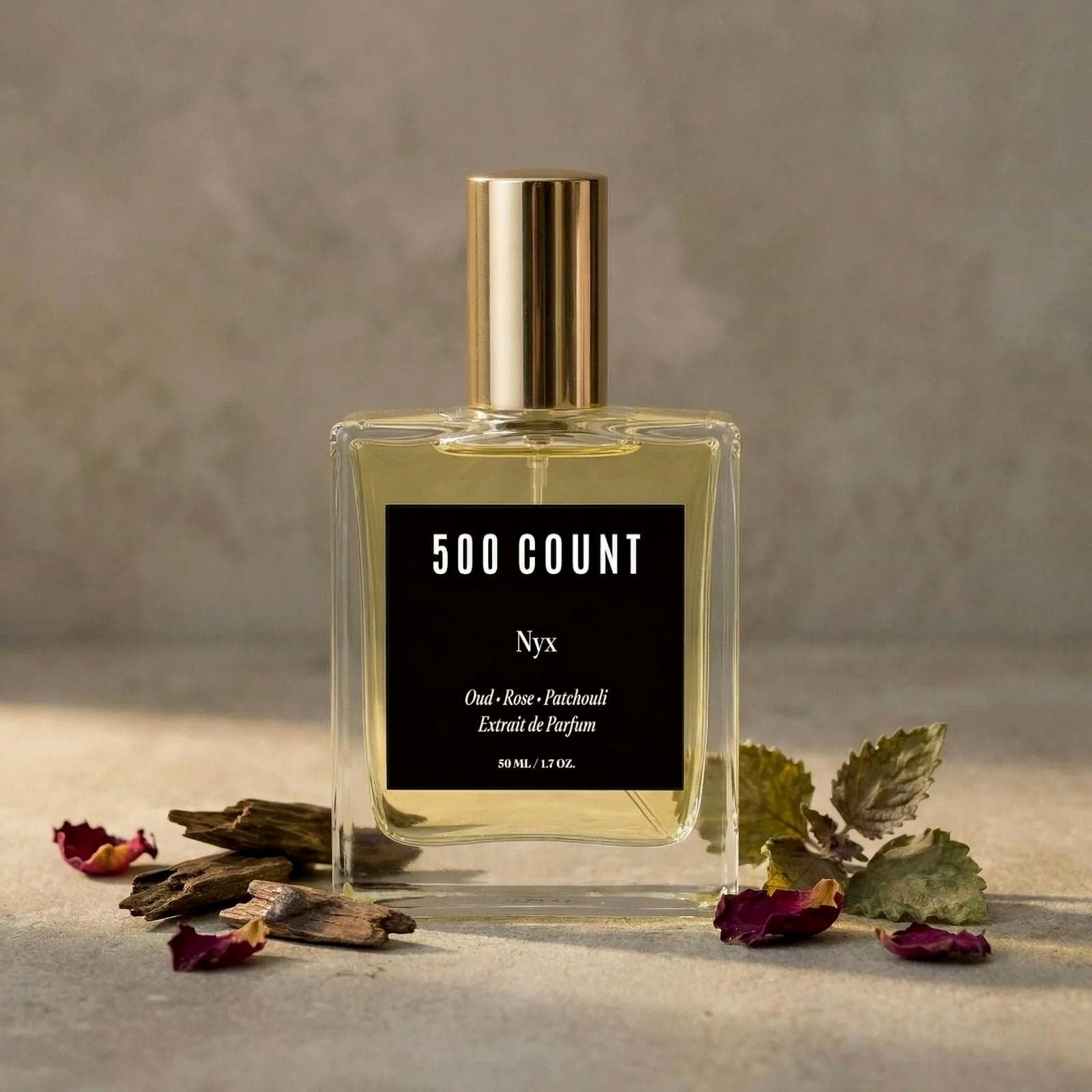 500Count NYX Long Lasting Unisex Perfume (50 mL) — Inspired by: Montale Black Oud