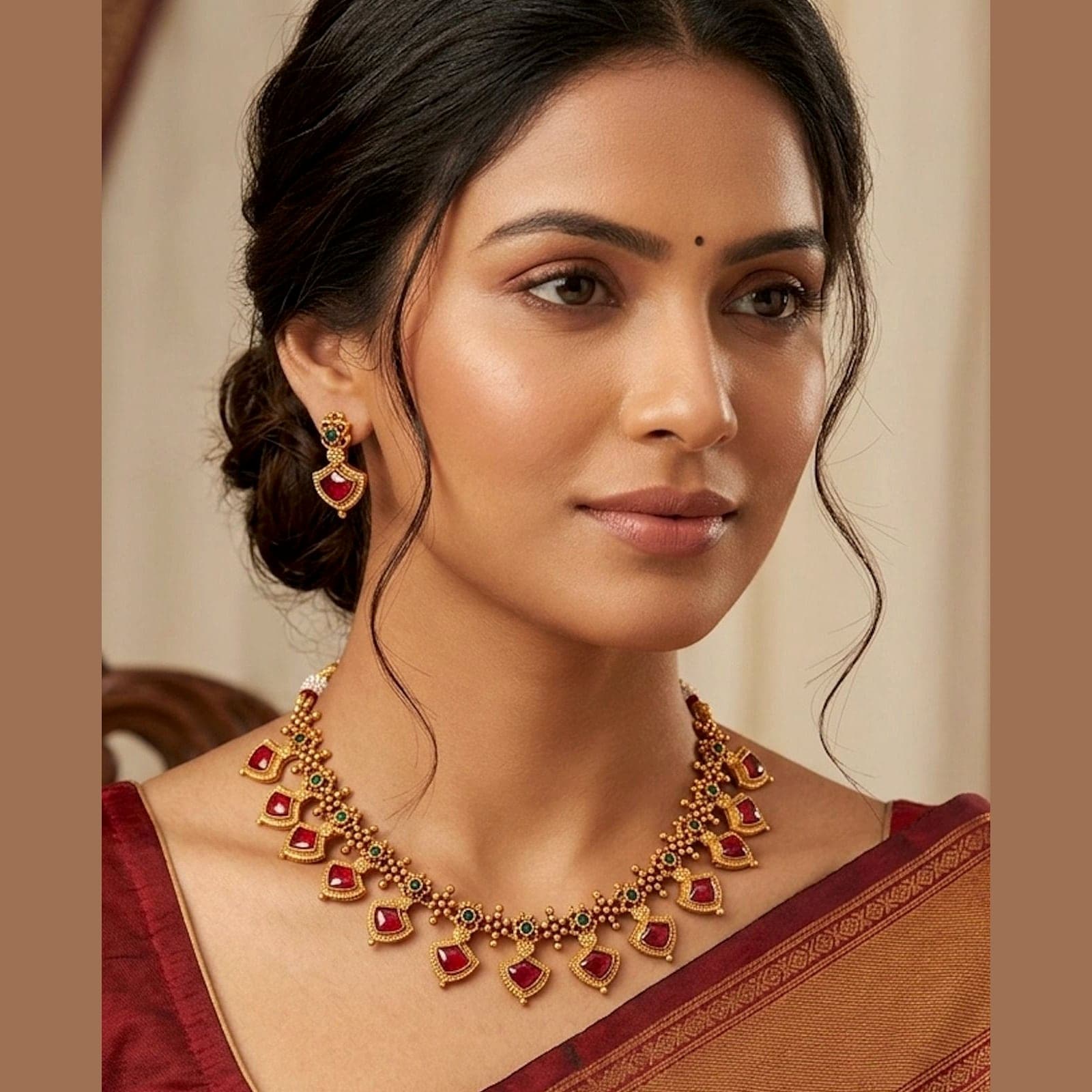 500Count ADA Necklace Set with 2 Earrings