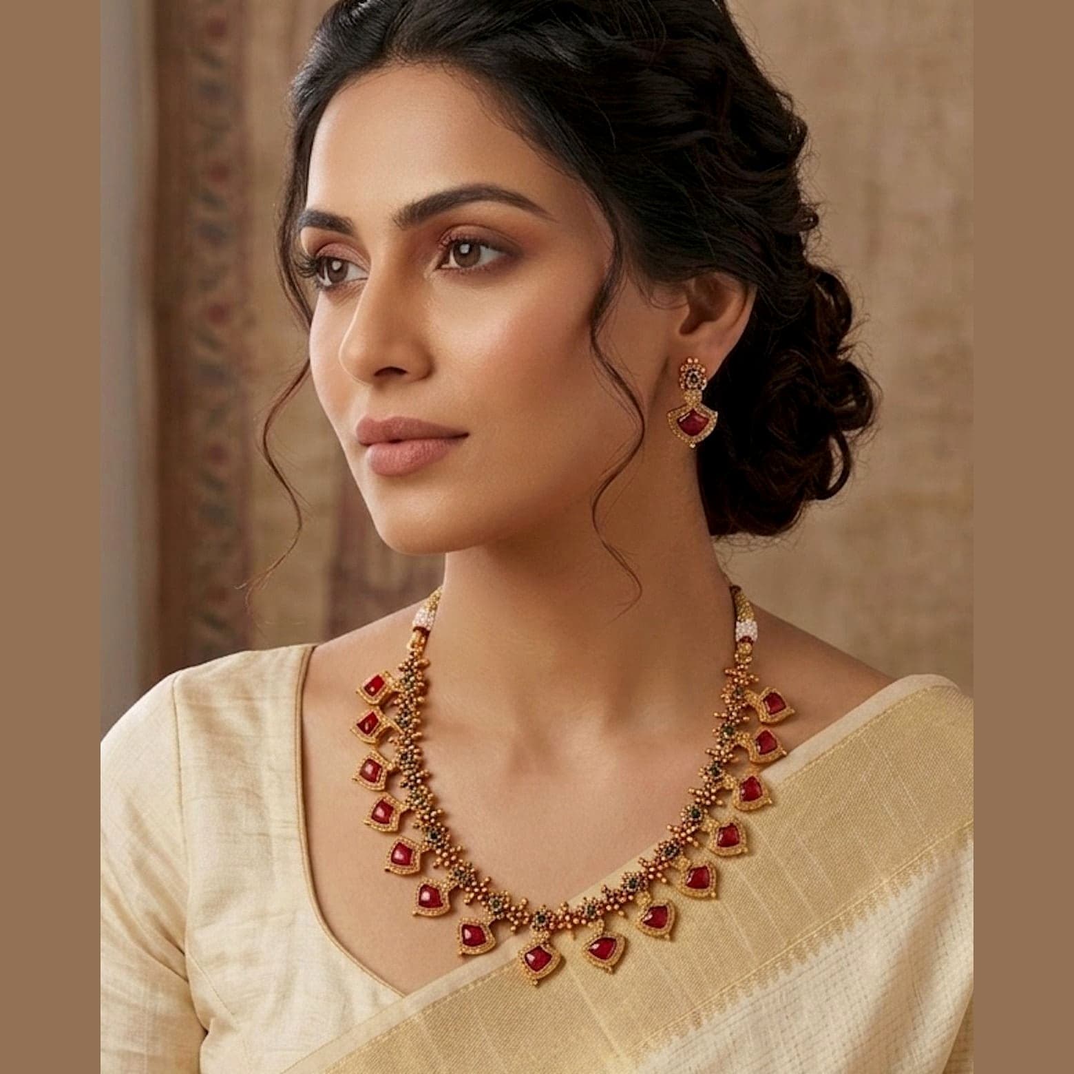 500Count ADA Necklace Set with 2 Earrings — view 3