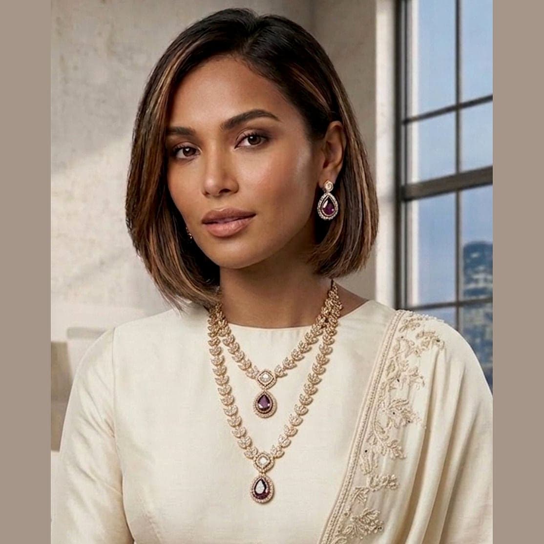 500Count IZZA Necklace Set with 2 Earrings — view 3