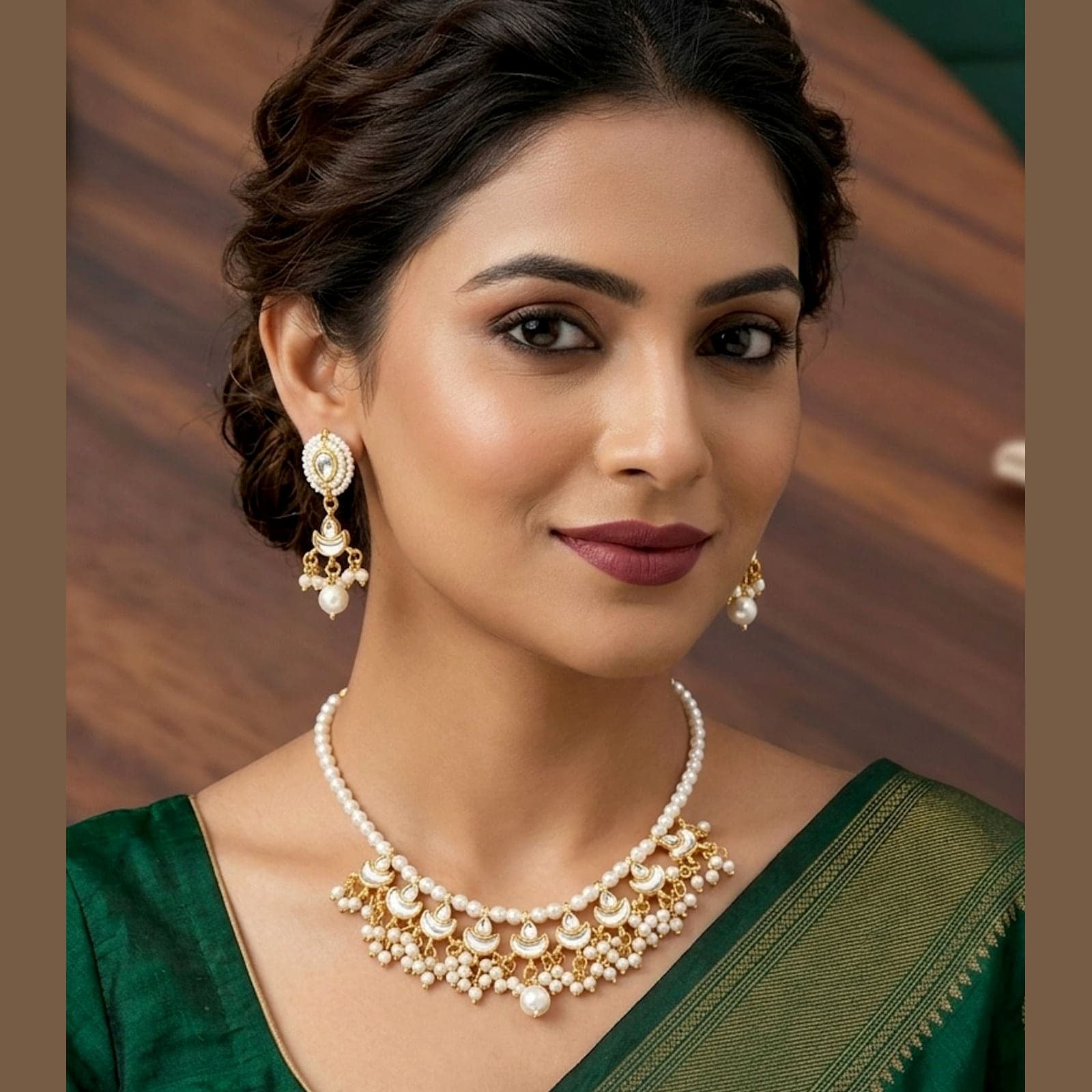 500Count KHWAB Necklace Set with 2 Earrings