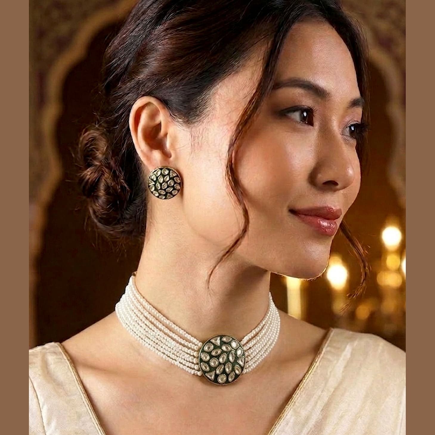 500Count MEHR Necklace Set with 2 Earrings — view 3