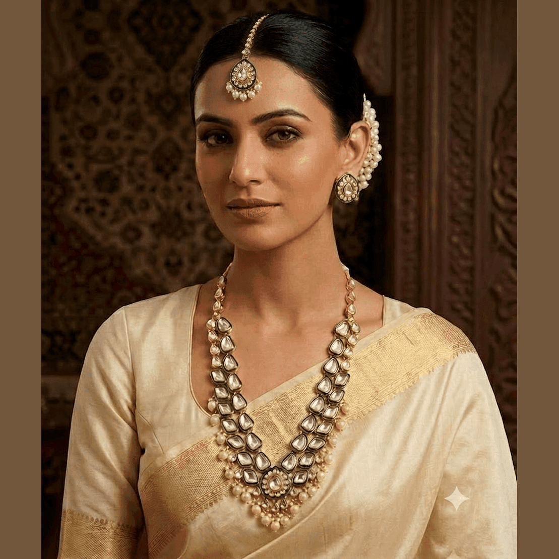 500Count NOOR Necklace Set with 2 Earrings