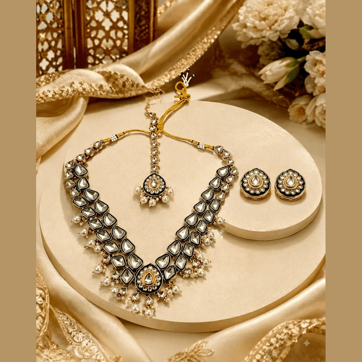 500Count NOOR Necklace Set with 2 Earrings — view 3