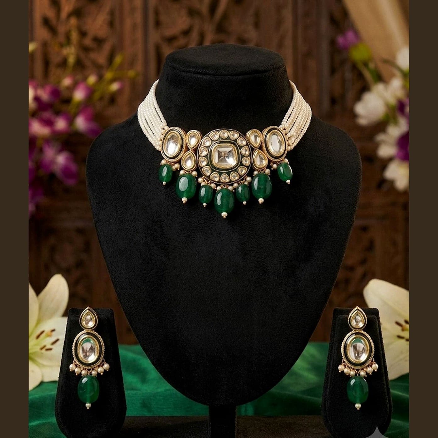 500Count ROOH Necklace Set with 2 Earrings alternate