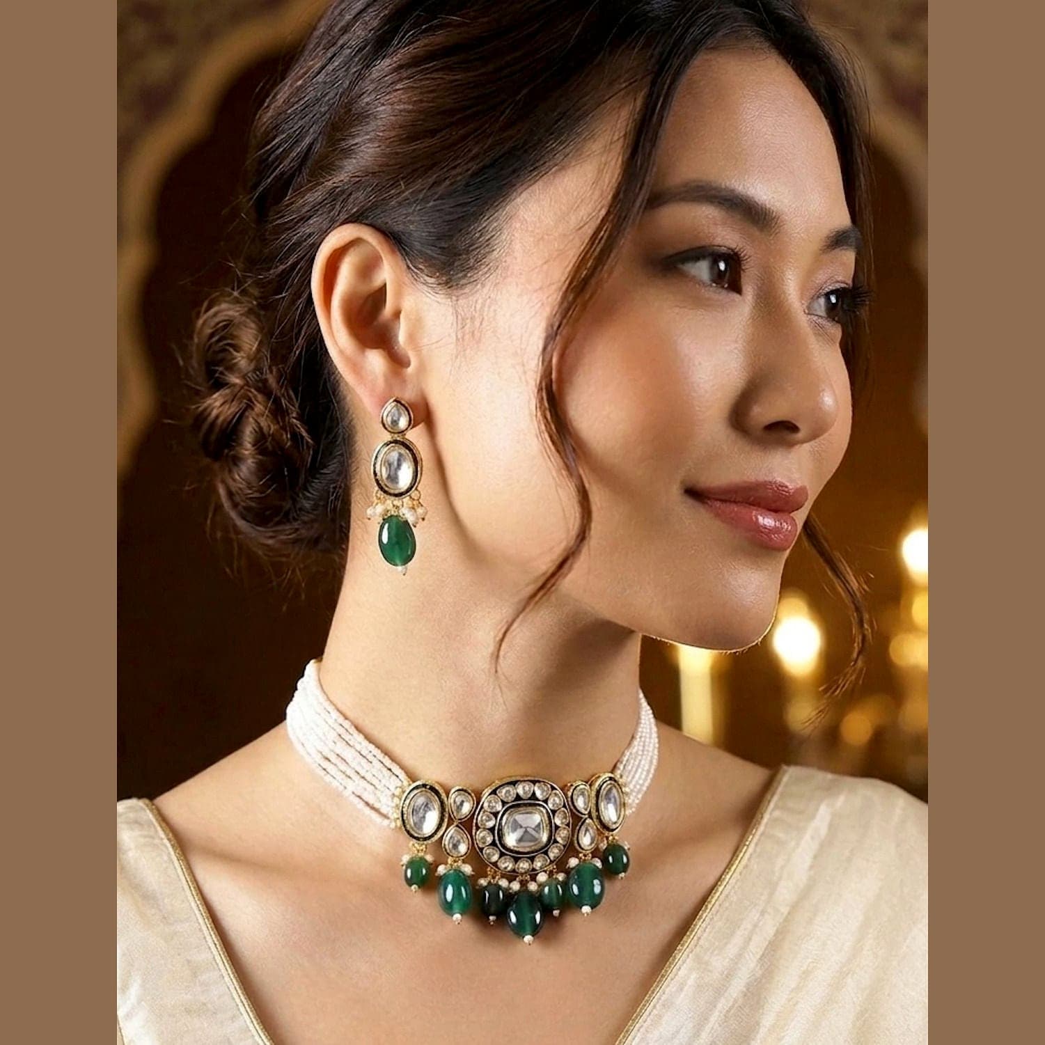 500Count ROOH Necklace Set with 2 Earrings — view 3