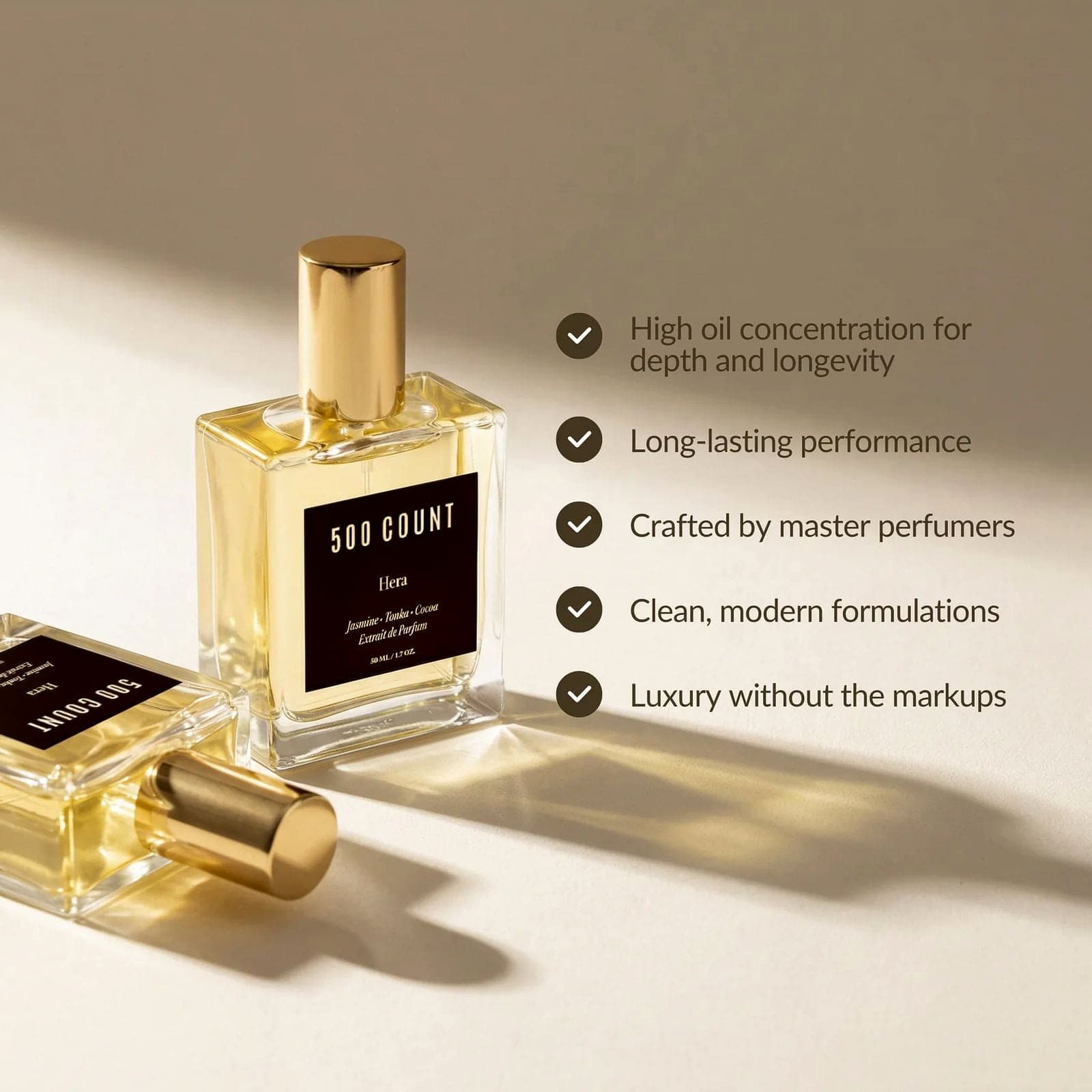 500Count HERA Long Lasting Women Perfume (50 mL) — Inspired by: Carolina Herrera Good Girl alternate